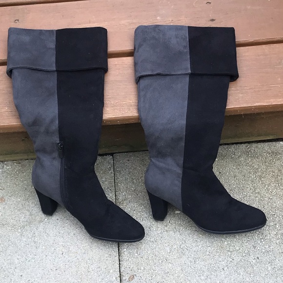 Black/Gray Boots - Picture 10 of 10